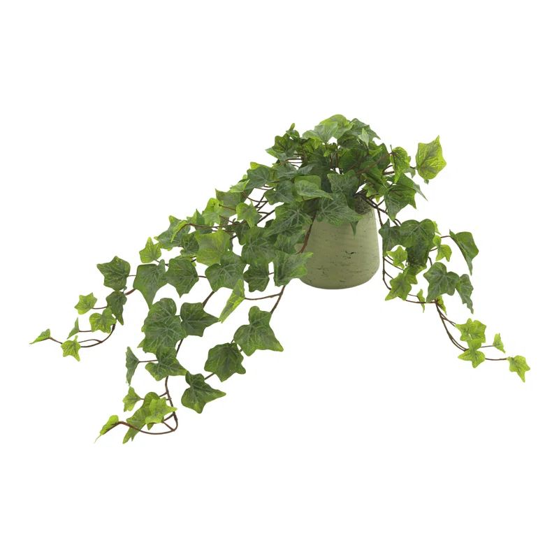 11'' Faux Ivy Plant in Fiberstone Pot | Wayfair North America