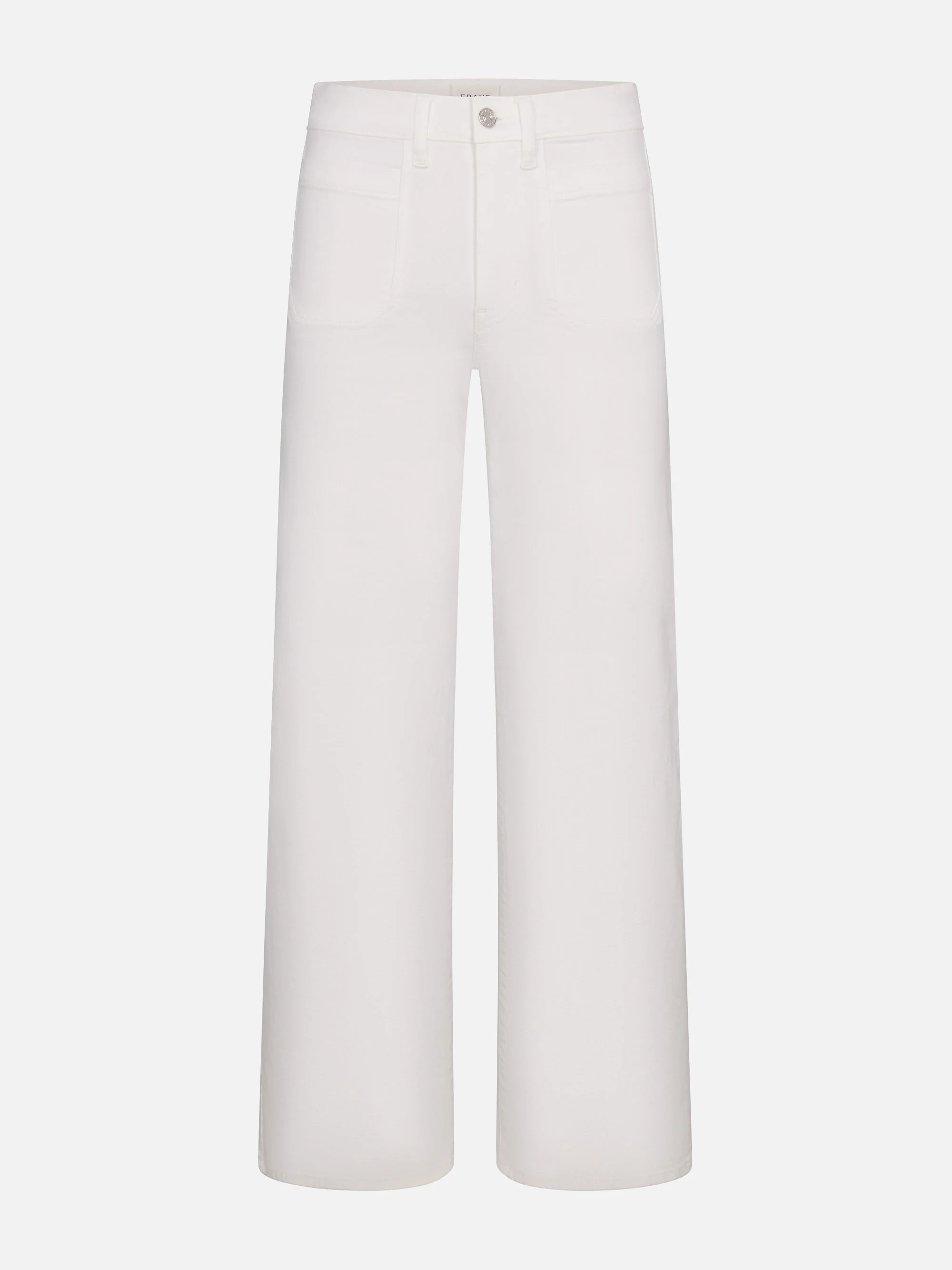Le Slim Palazzo Modernist Pocket -- White | Frame Denim