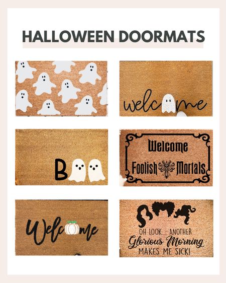 Halloween door mats for your front door! #ltkhalloween

#LTKSeasonal #LTKhome #LTKHalloween
