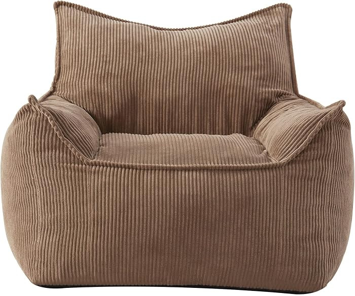 EBENCHICO Giant Bean Bag Chair Sofa for Adults Teens, Comfy Corduroy Large Bean Bag Chairs with A... | Amazon (US)