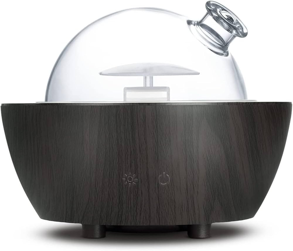 280ml Glass Essential Oil Diffuser Aromatherapy Diffusers Ultrasonic Cool Mist Humidifier with 2 ... | Amazon (US)