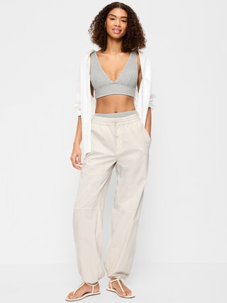 Lightweight Pull-On Poplin Balloon Pants | Old Navy (US)