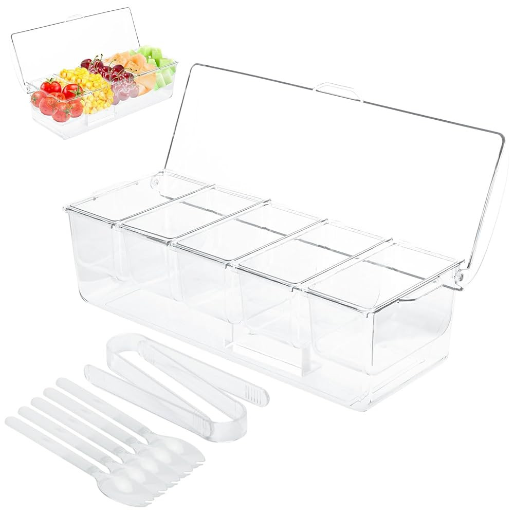 6.3 × 16 × 16.2 inch Home condiment Organizer outdoor bar accessories， serving ，Food tray... | Amazon (CA)
