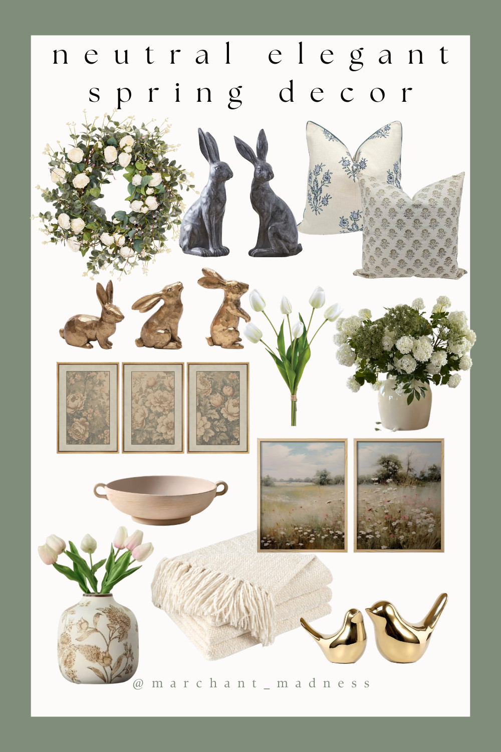 Neutral Elegant Spring Decor Finds.  Timeless pieces for a soft, refined seasonal refresh. These are products that will get used every year! #springdecor #NeutralHome #ElegantHome #HomeRefresh #livingRoomDecor #SeasonalDecor #TImelessStyle #ClassicStyle #LTKHome #HomeInspiration 

 