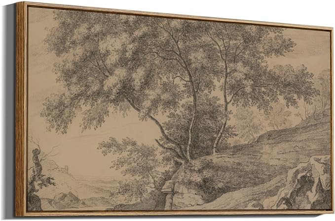 InSimSea Extra Large Framed Vintage Wall Art, Living Room Country Farmhouse Decor, Woodland Count... | Amazon (US)