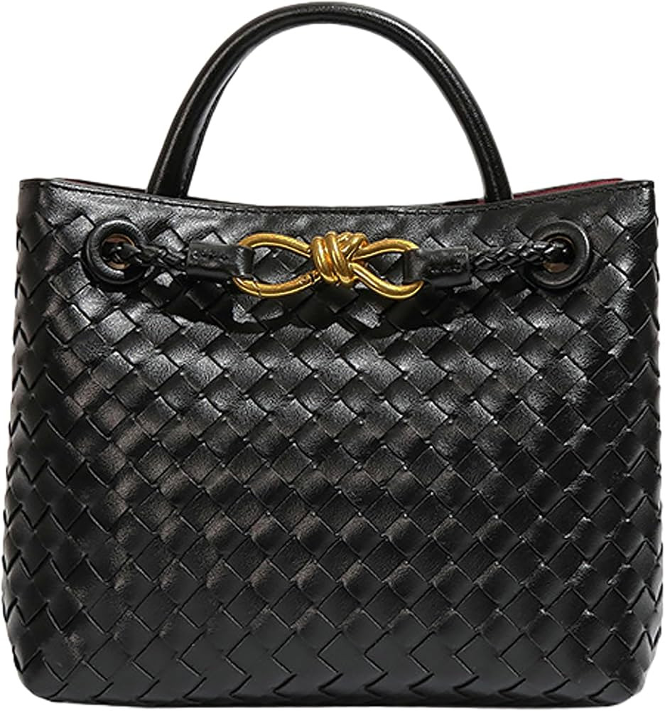 Amazon.com: Woven Bags for Women Bowknot Tote Bags Crossbody Hobo PU Leather Handwoven Bag Woven ... | Amazon (US)