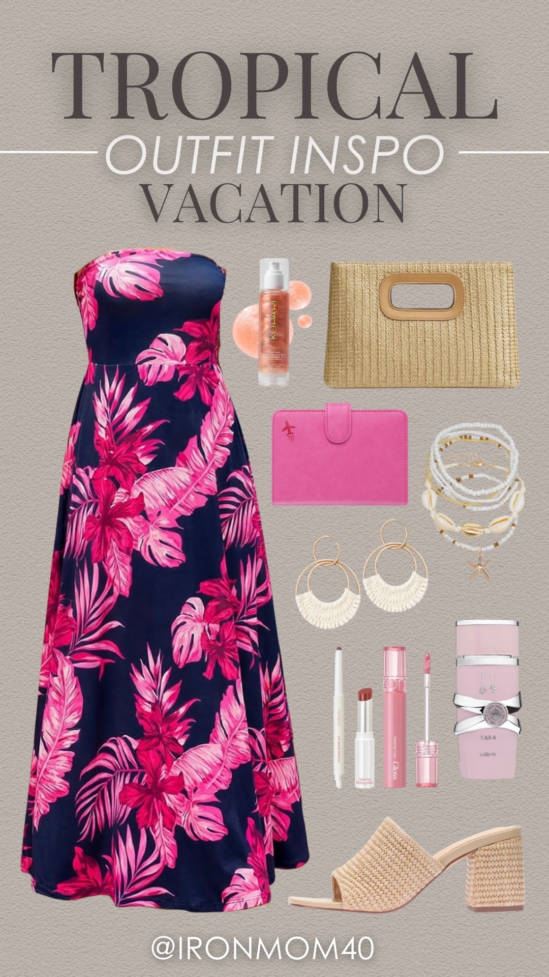 Perfect dress for a tropical vacation! Boho accessories + shoes complete the look! 

#LTKootd #LTKMidsize #LTKTravel