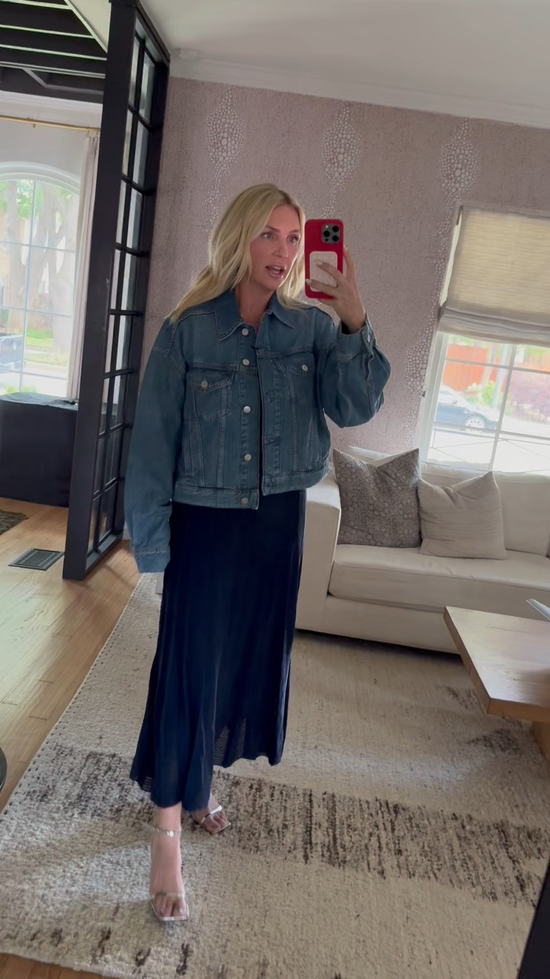 Lost my denim jacket and needed a new one - this one is slightly oversized, cropped and has no stretch. Wearing size small.

#LTKSeasonal #LTKStyleTip