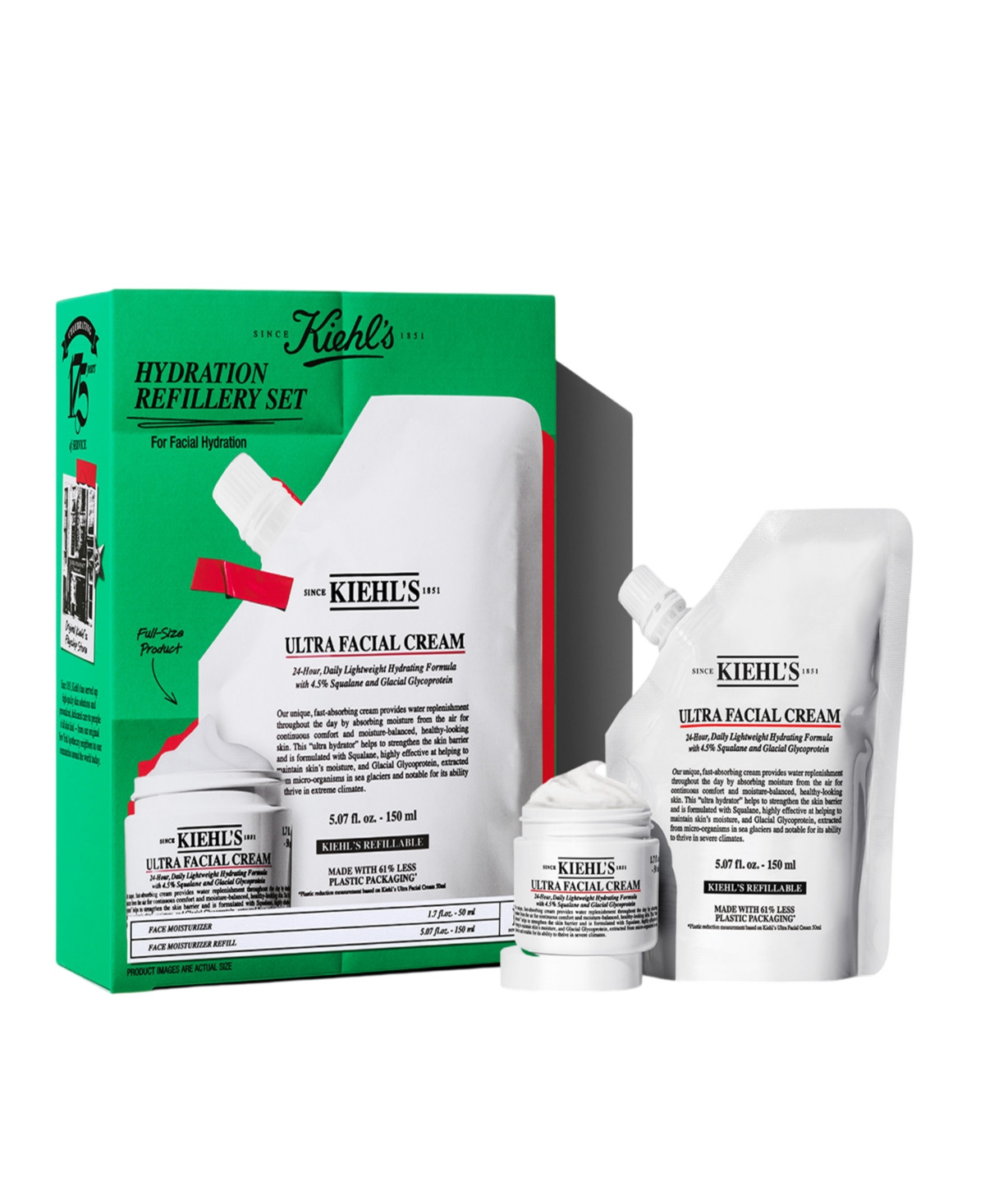 Kiehl's Since 1851 2-Pc. Hydration Refillery Ultra Facial Cream and Refill Set | Macy's