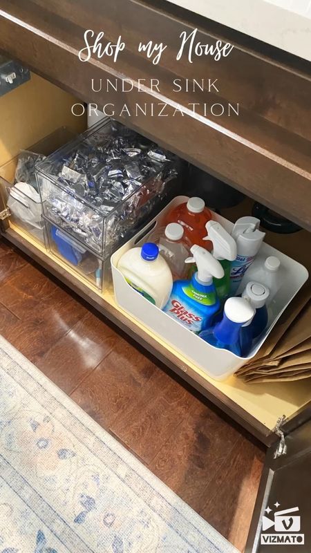 Under Sink Cabinet Organization

Clear containers kitchen organizer soap 
Sponges 
Garbage bags 
White containers 
#organizing #homedecor #homestyle #grandmillennial 

#LTKstyletip #LTKsalealert #LTKhome