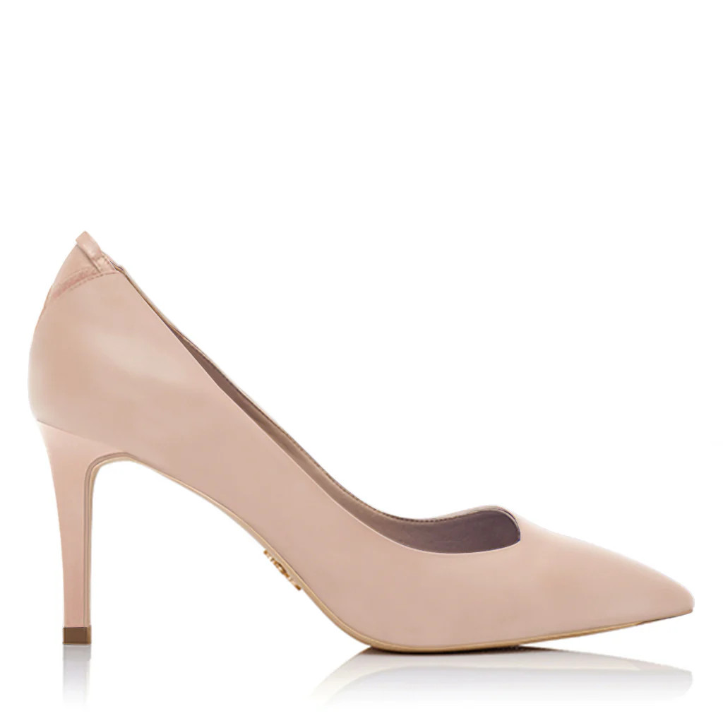 FRIDA Champagne Blush - Comfortable Vegan Designer Heel Shoe - VEERAH | VEERAH Designer Vegan Shoes
