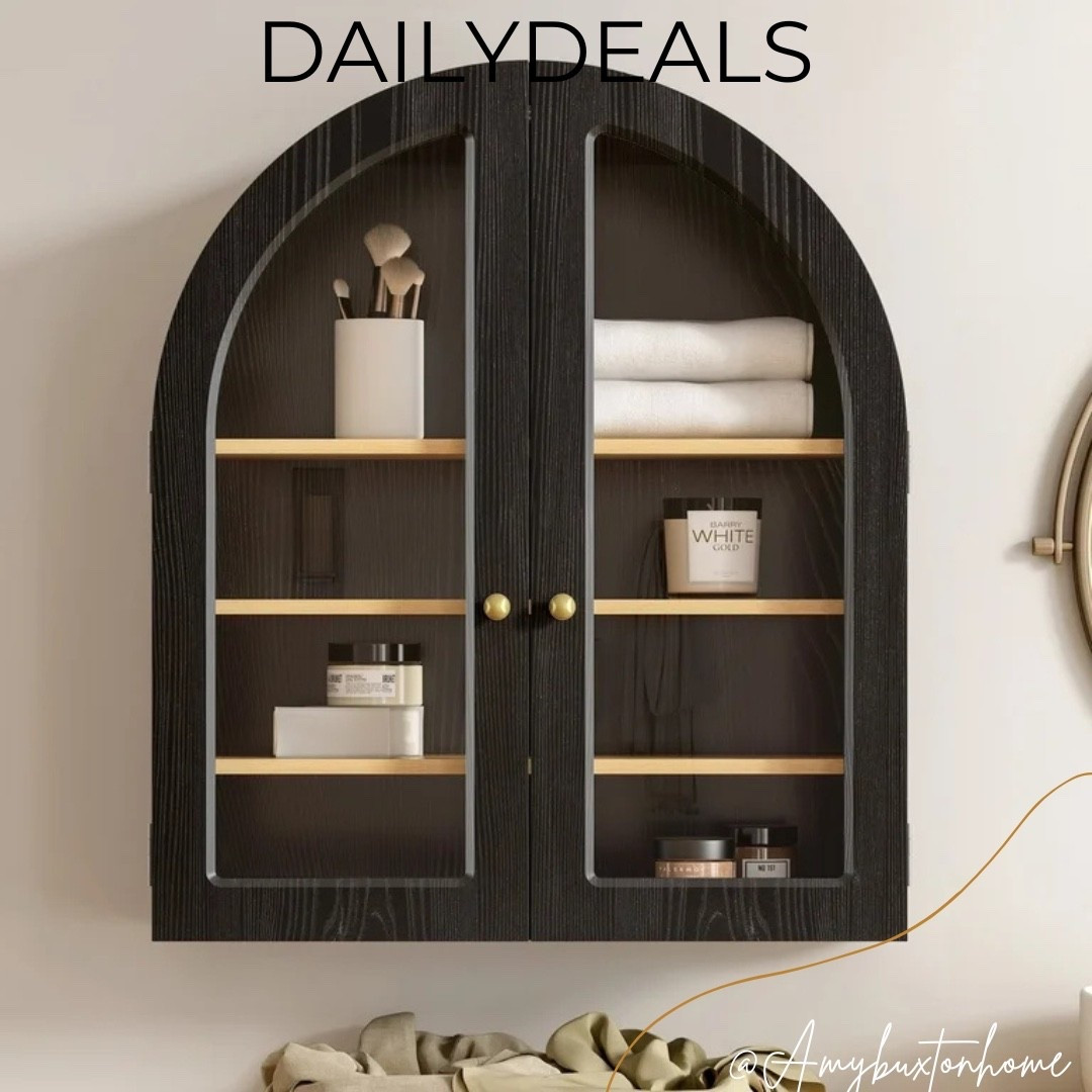  Arched Wall Cabinet, Bathroom Medicine Cabinet Cupboard with Adjustable Shelf, Natural Oak
On sale💥

#sale
#walmartfinds
#amybuxtonhome

#LTKFamily #LTKSaleAlert #LTKHome