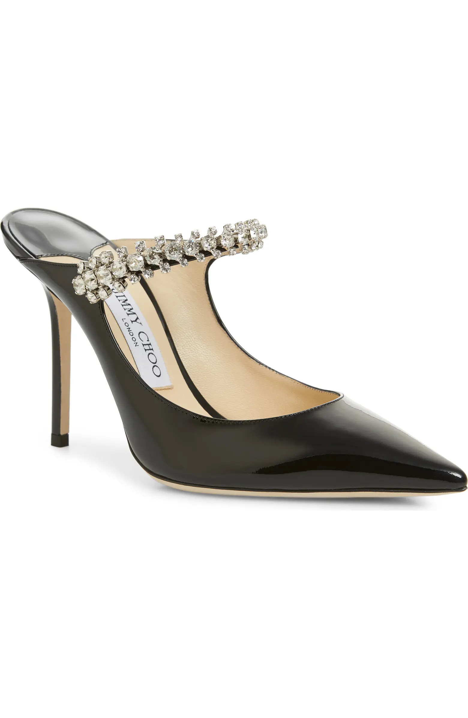 Bing Crystal Embellished Patent Mule | Nordstrom