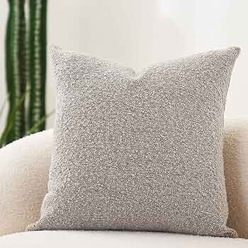 DOMVITUS Boucle Pillow Covers 20x20 Luxury Throw Pillow Covers Decorative Pillows for Bed Sofa Pi... | Amazon (US)