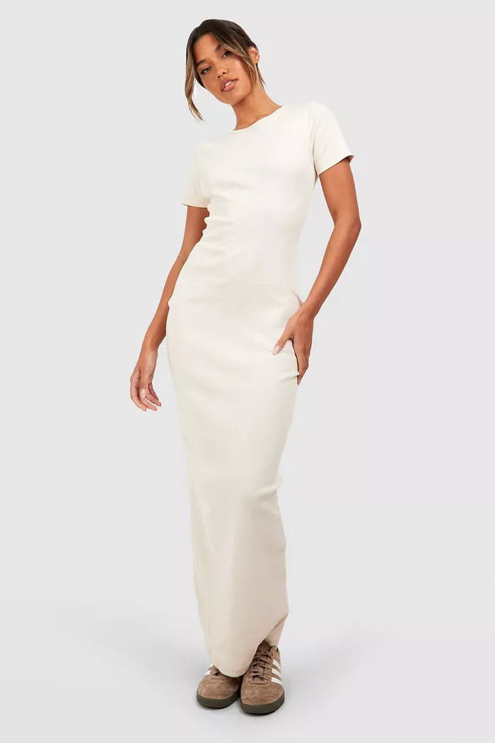 Basic Cap Sleeve Maxi Dress | boohoo (US & Canada)