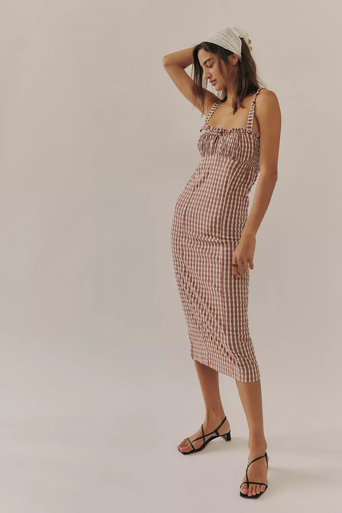 Lucinda Plaid Midi Dress | Free People (Global - UK&FR Excluded)