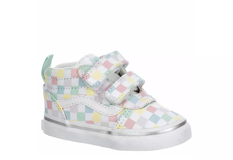 Vans Girls Infant Ward Mid Top Sneaker - White | Rack Room Shoes