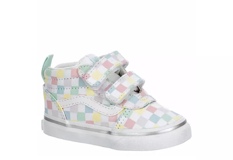 Vans Girls Infant Ward Mid Top Sneaker - White | Rack Room Shoes