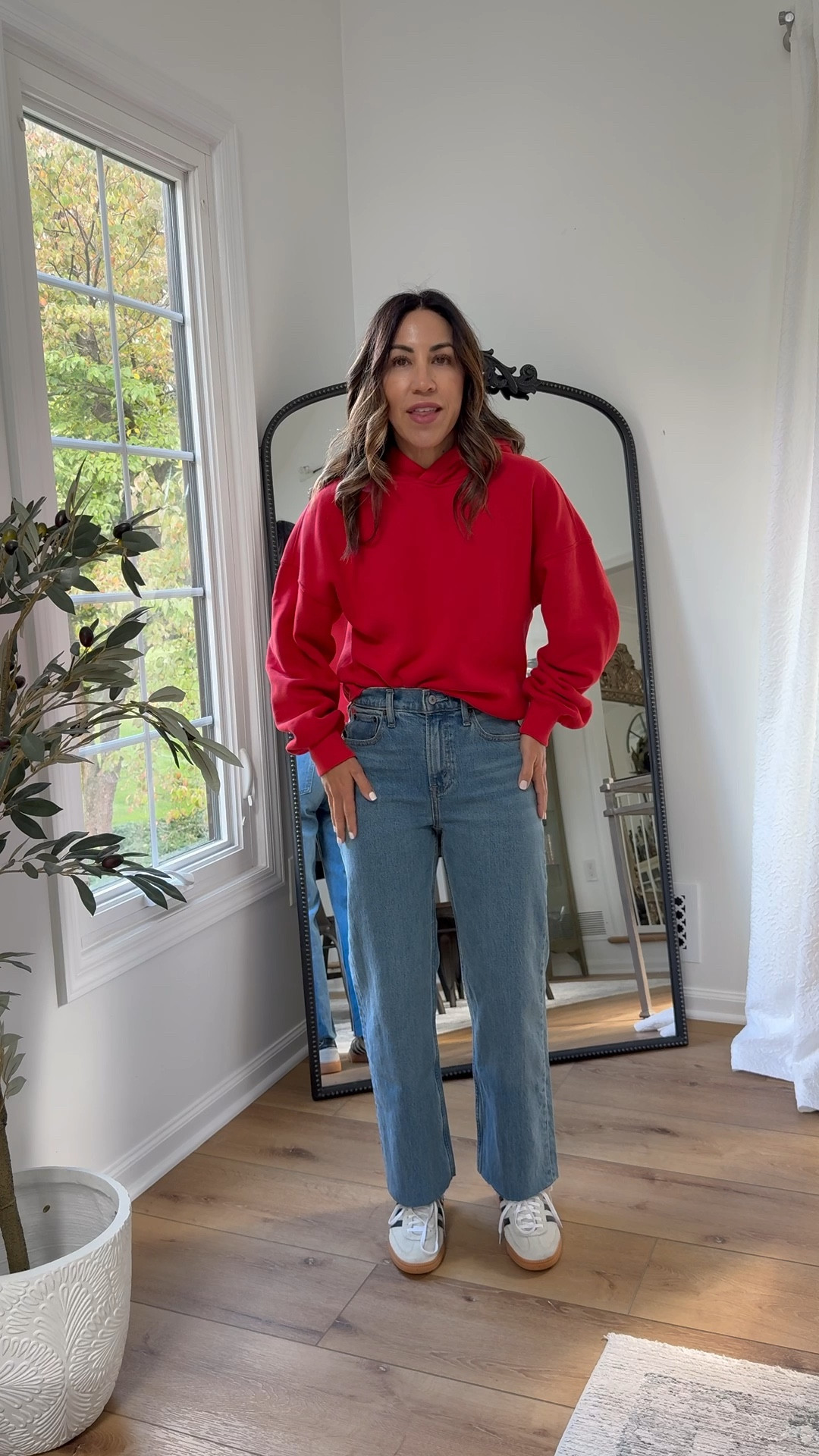 Code AFFLEECE. Small red hoodie, 25 short jeans I cut them. 

#LTKFindsUnder50 #LTKFindsUnder100 #LTKSaleAlert