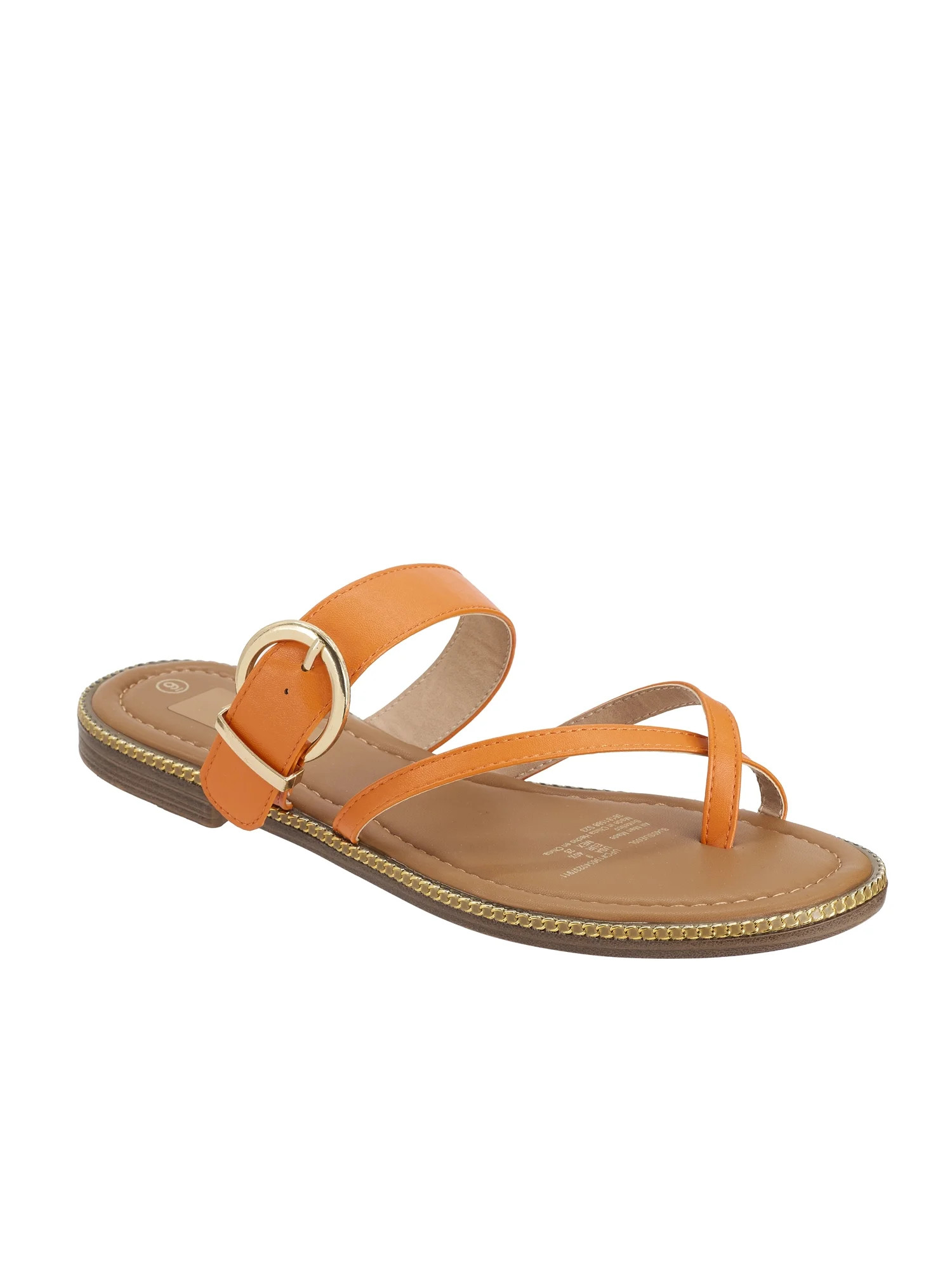 Time and Tru Women's Buckle Toe Loop Sandals | Walmart (US)