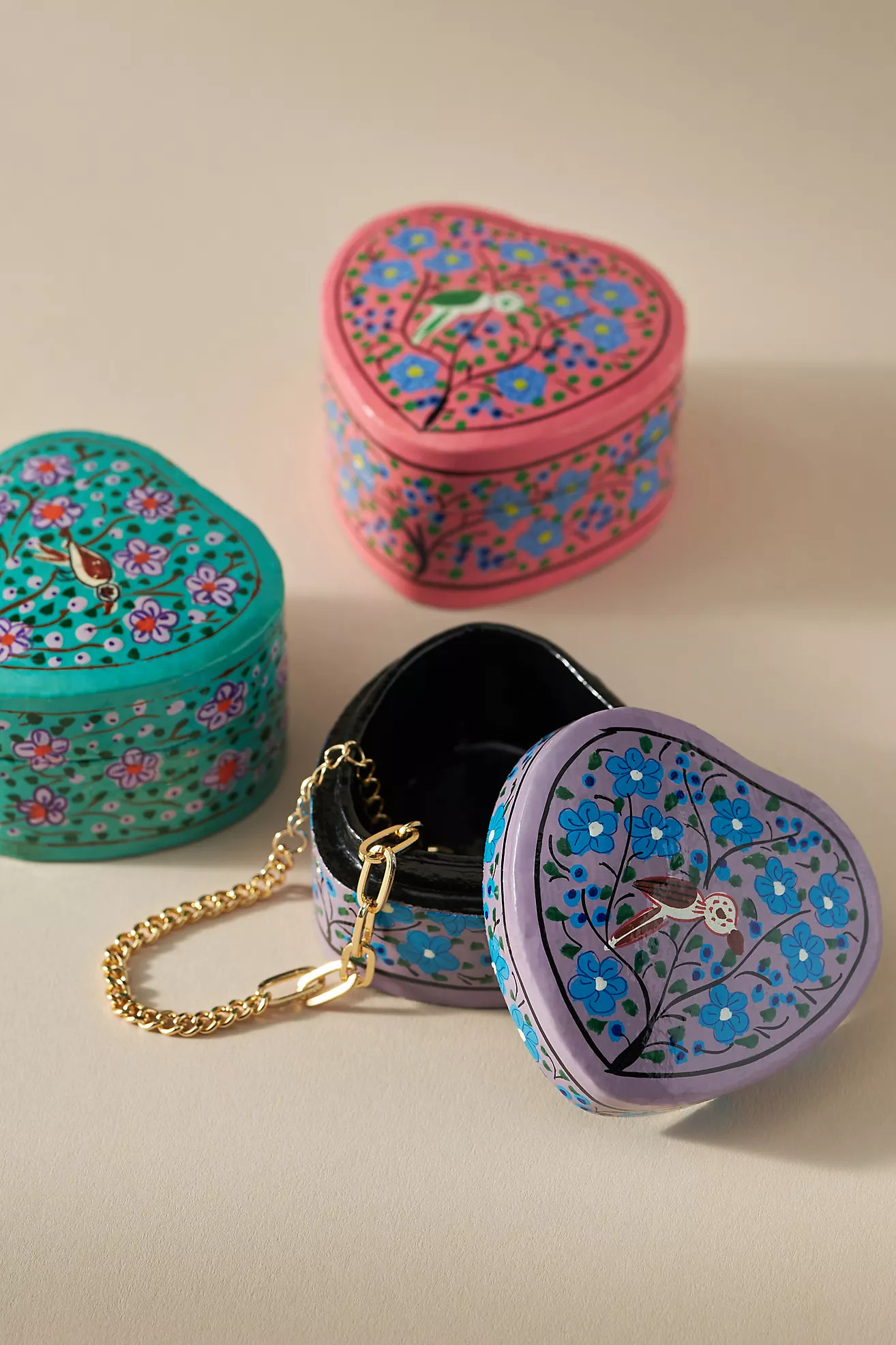 Paper Mache Heart Trinket Box | Anthropologie (US)