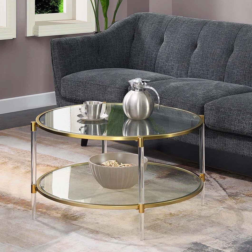 Willa Arlo™ Interiors Carolina 2-Tier Acrylic Glass Coffee Table & Reviews | Wayfair | Wayfair North America