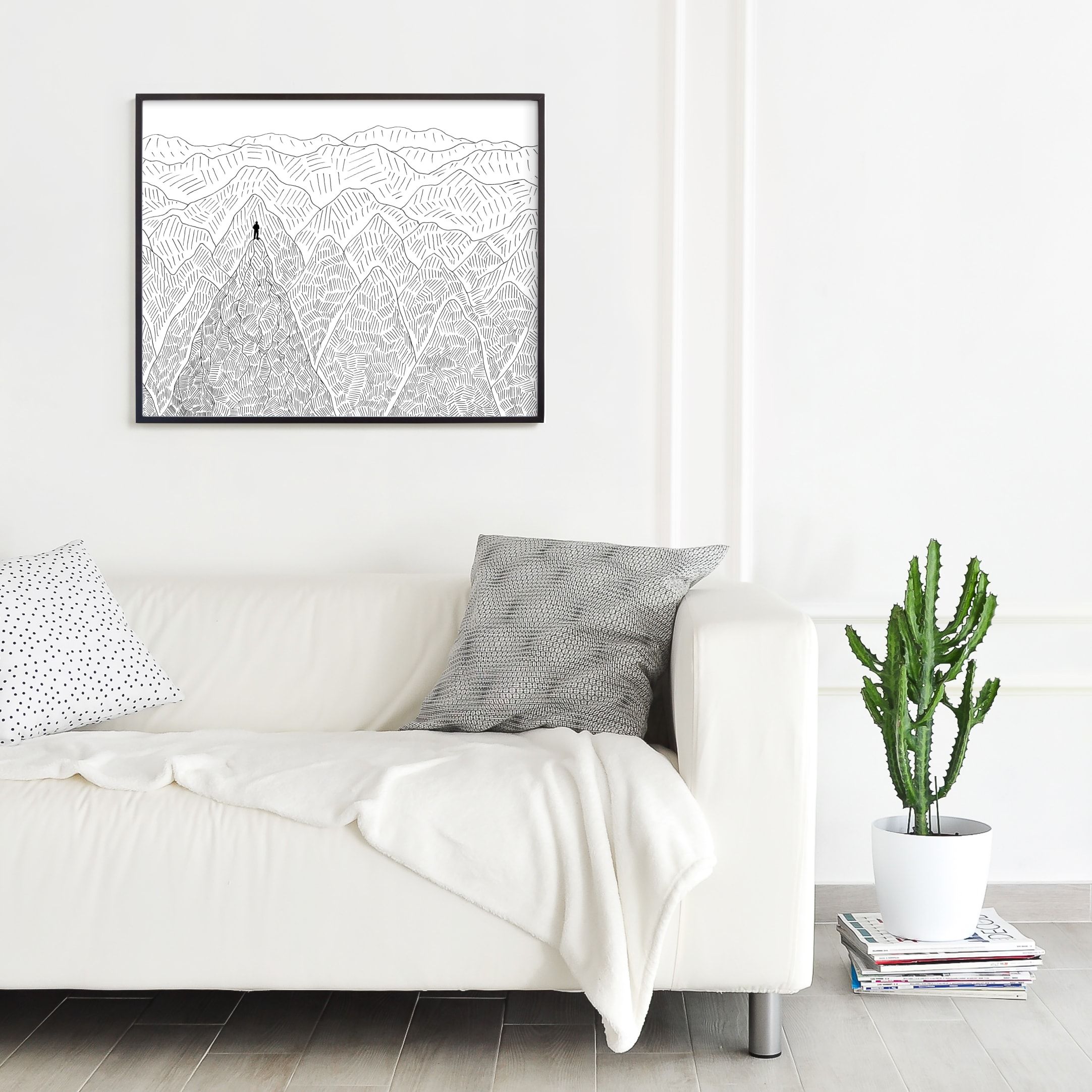 "Summit" - Drawing Limited Edition Art Print by Helen H Wu. | Minted