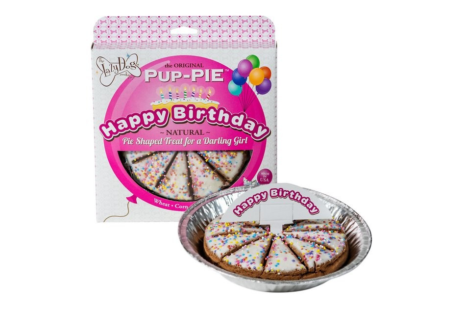 The Lazy Dog Cookie Co. Happy Birthday Pup-PIE Dog Treat, Girl | Chewy.com