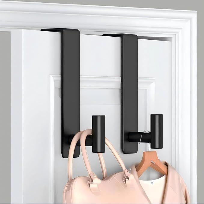Heavy Duty Stainless Steel Over-Door Hook for Coats, Totes, Towels – Easy Install Door Hooks wi... | Amazon (US)