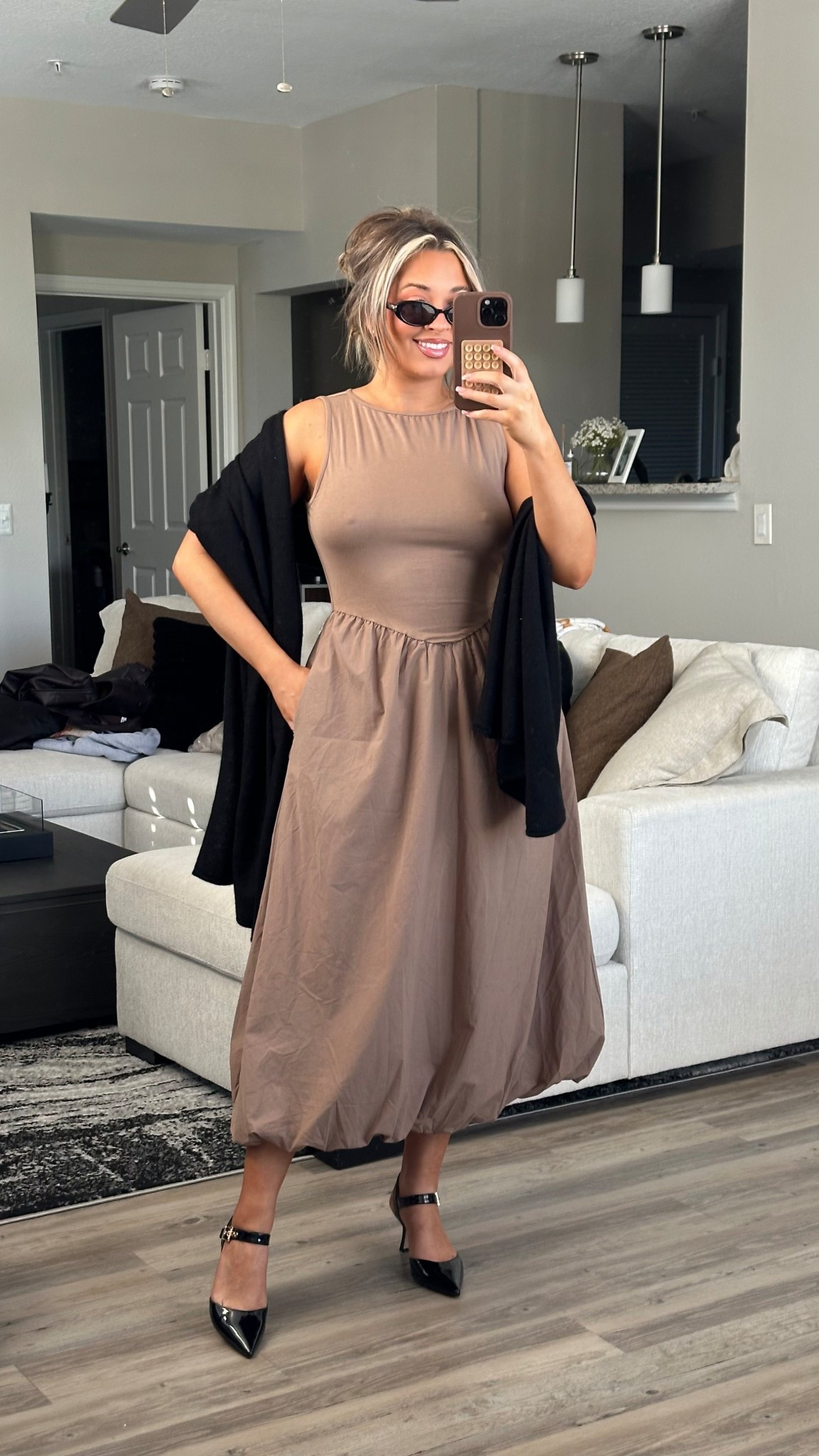 Thanksgiving or holiday outfit idea. Wearing a medium in the dress.

#LTKCyberWeek #LTKootd #LTKHoliday