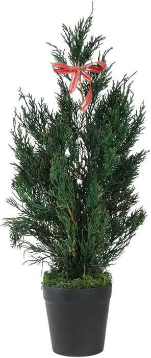 Real Tabletop Christmas Tree Made of Dried Pine Needles Include Pot for Table Desk Home Christmas... | Amazon (US)