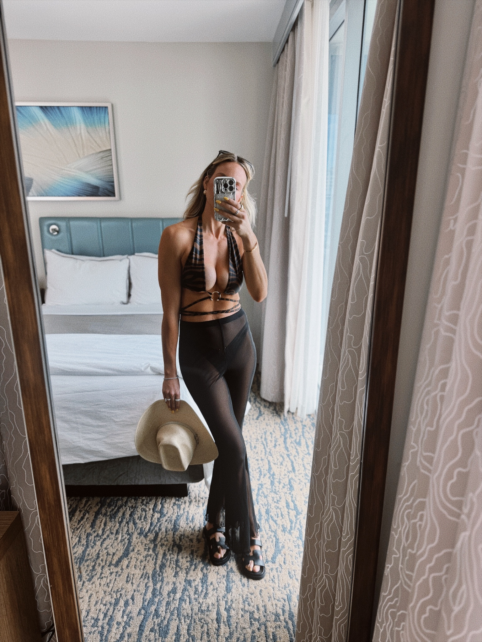 Wearing a small in everything. If you are in between sizes, definitely size up in the bathing suit. Runs on the smaller side.

#LTKswim #LTKtravel #LTKover40