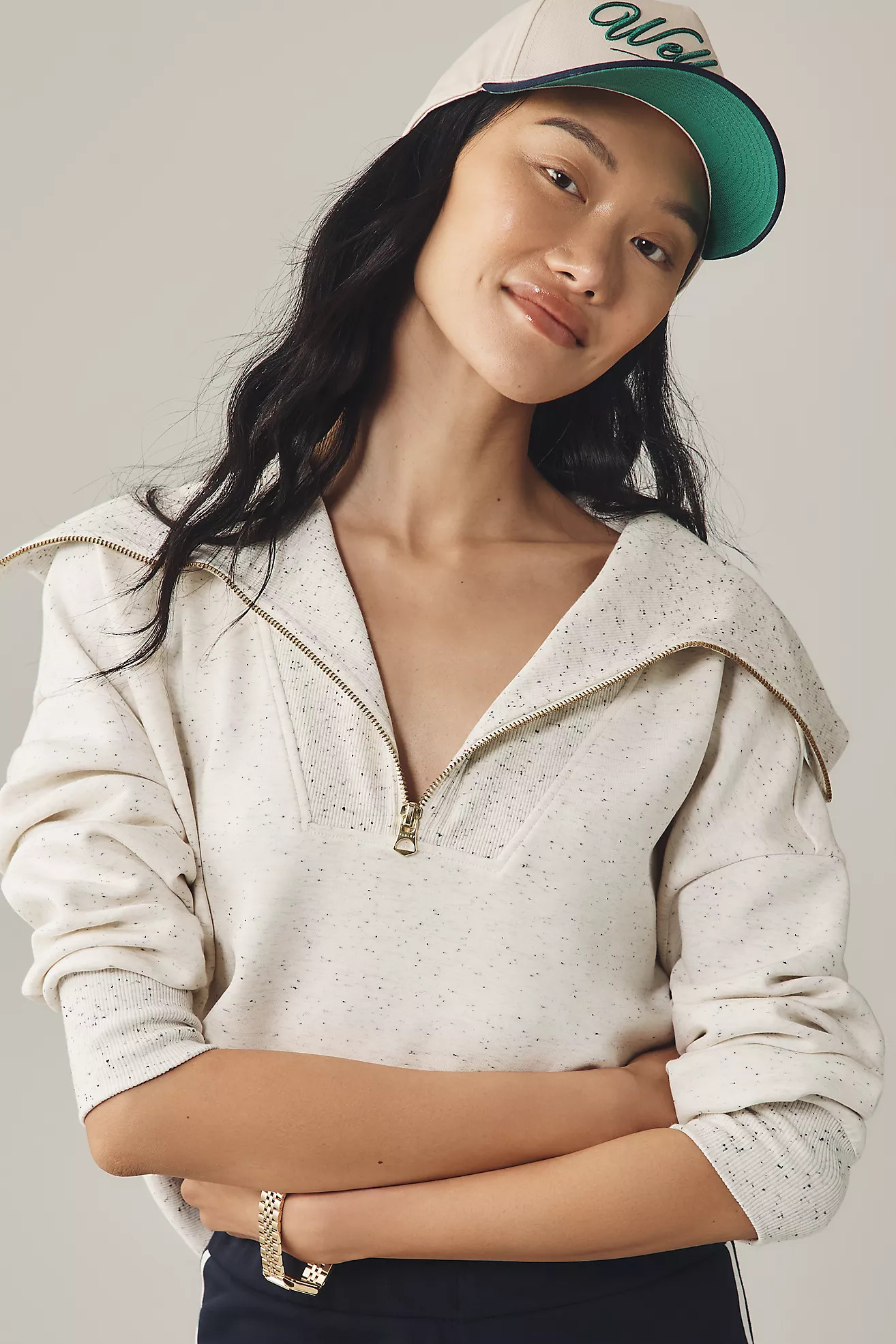 Varley Catherine Half-Zip Sweatshirt | Anthropologie (US)