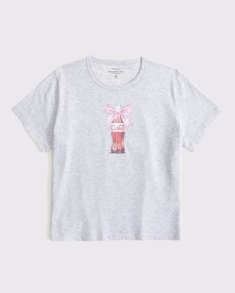 Women's Short-Sleeve Diet Coke Graphic Skimming Tee | Women's Tops | Abercrombie.com | Abercrombie & Fitch (US)