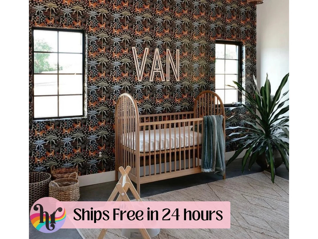 Custom wood name sign for nursery girl, boy, over crib sign, baby name sign, family name sign, cu... | Etsy (US)