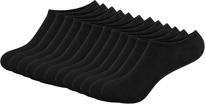 4/8/12 Pairs Men and Women No Show Socks, Low Cut Short Socks, Breathable Soft Casual Socks, Wome... | Amazon (US)