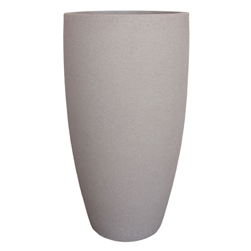 Slim Sandstone Conic Outdoor Planter, Extra Large | At Home