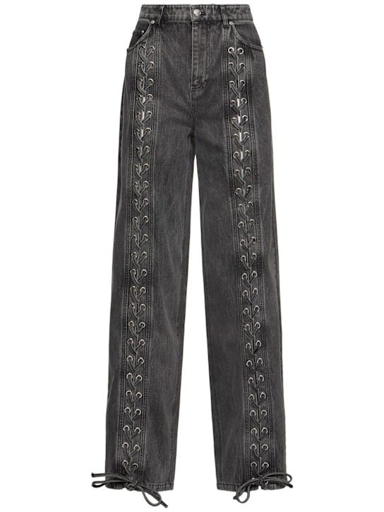 Denim lace-up pants | Luisaviaroma