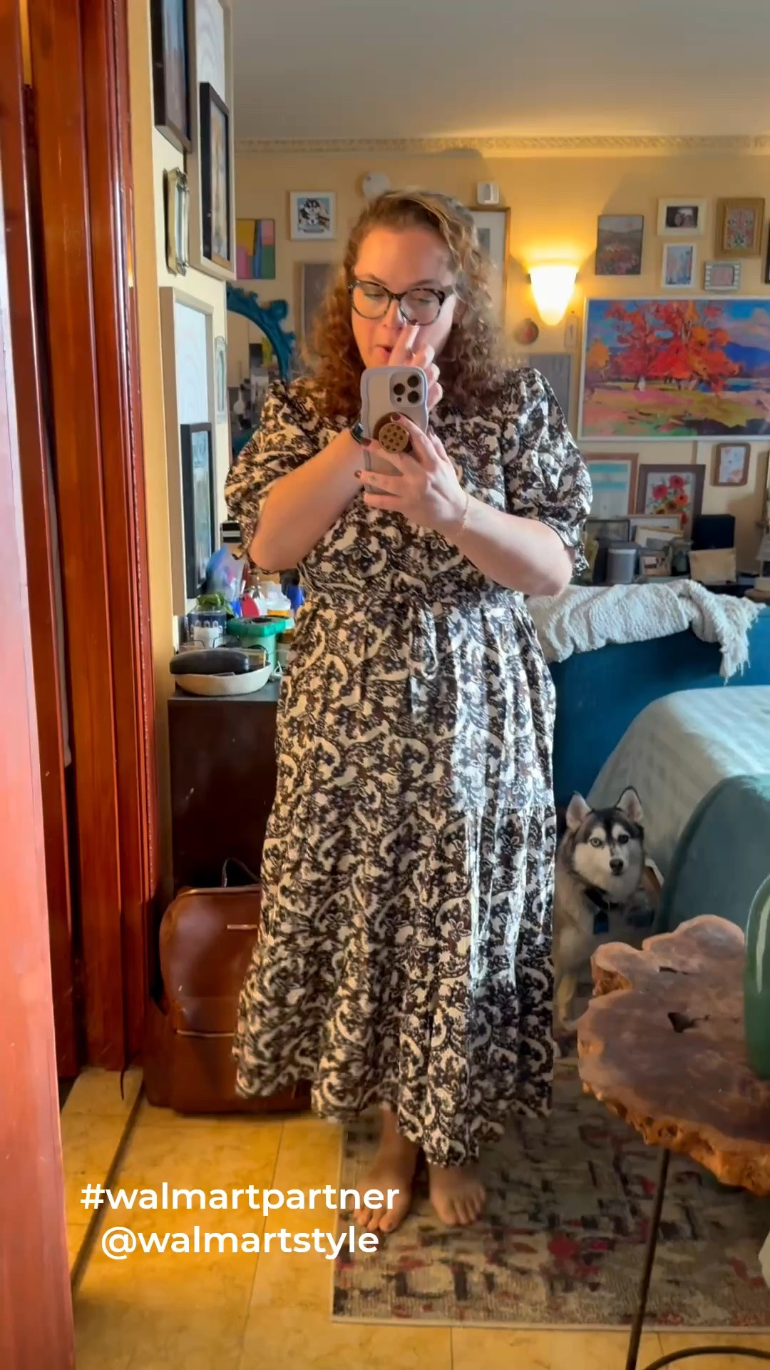Loving this dress so much!
#walmartpartner @Walmart

#LTKootd #LTKMidsize #LTKSeasonal