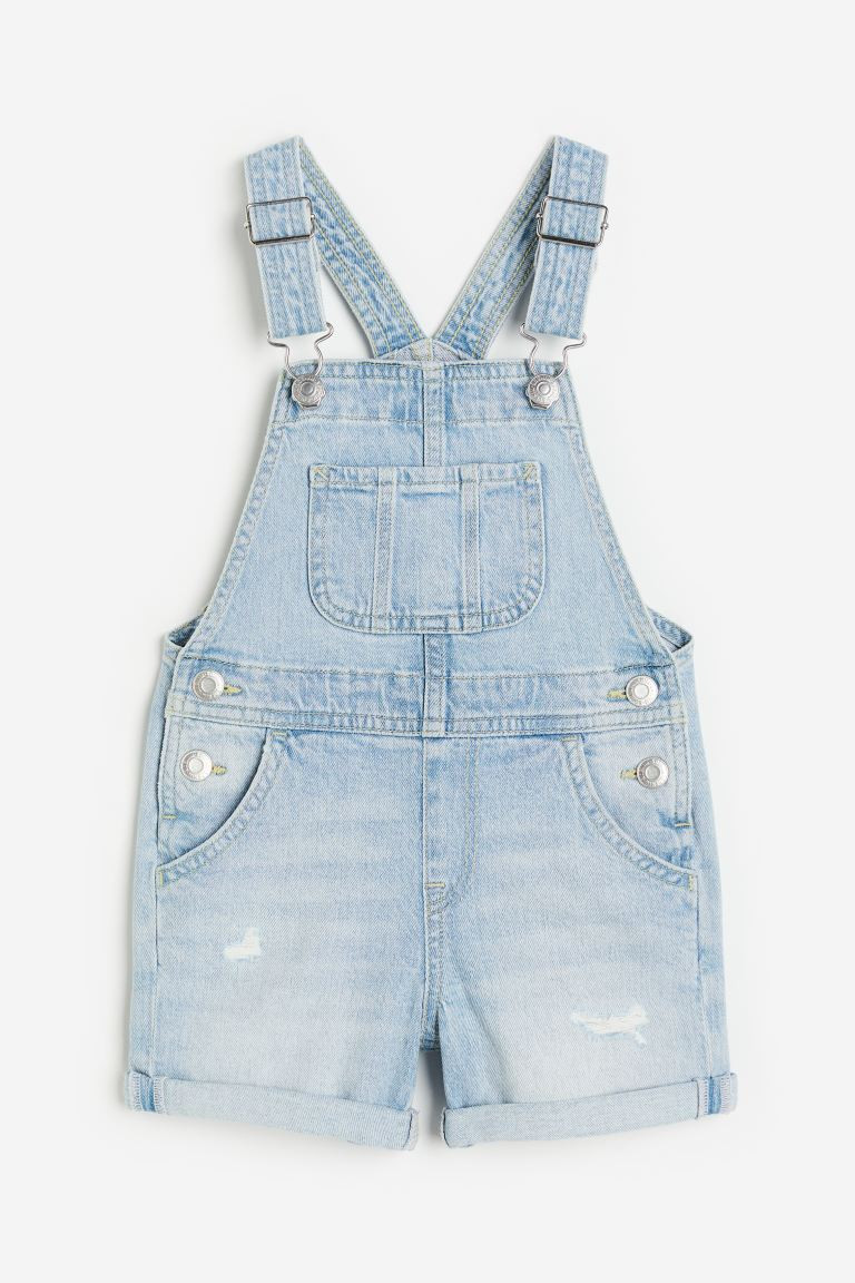 Denim dungaree shorts | H&M (US + CA)