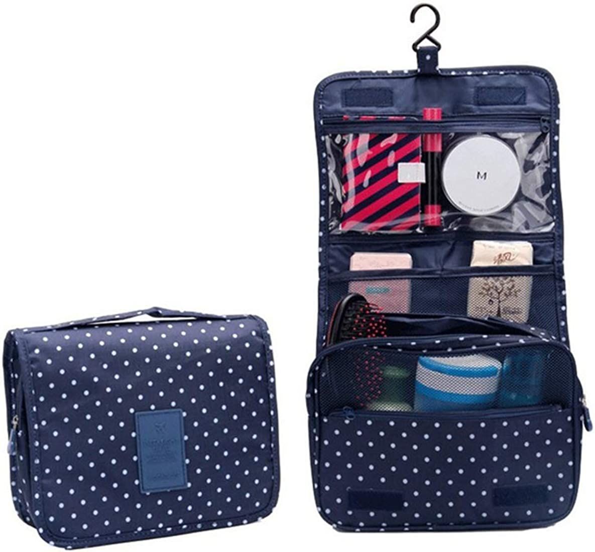 Sechunk Waterproof Travel Toiletry Bags Hanging Multi-function Cosmetic Bag Makeup Bag for Women | Amazon (US)