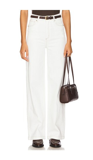 Abrand Wide Leg Jeans in White. Size 29. Also in 23, 24, 25, 26, 27, 28, 30, 31, 32. | Revolve Clothing (Global)