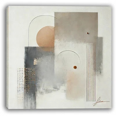 Serene Abstract Harmony: Minimalist Canvas Wall Art | Wayfair North America