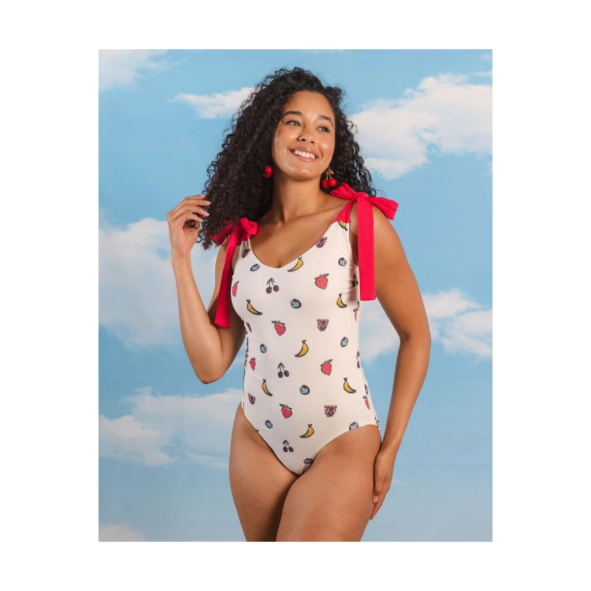 Fruit Basket Shoulder-Tie One-Piece | Target