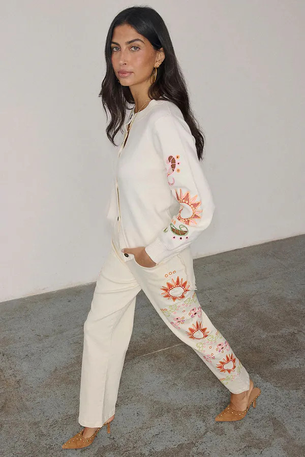 Cream Enchanted Cardigan | Never Fully Dressed (UK & IE)