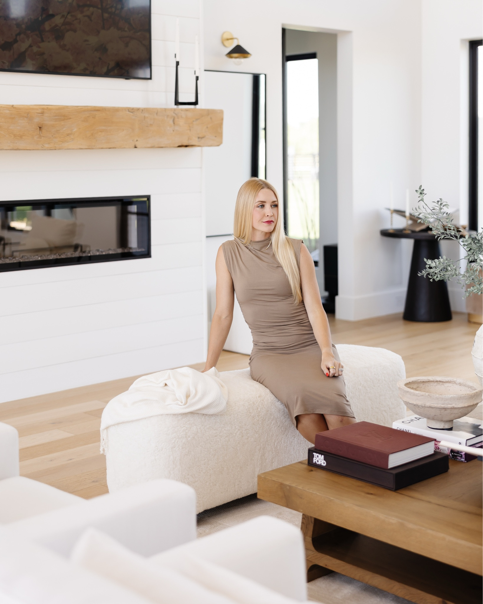 Organic, transitional, and undeniably luxurious. #ad 

The @eternitymodern Otto Modern Block Sheepskin Upholstered Bench in Whisper White is more than just a seat—it's a statement. Paired with the Wabisabi Rustic Reclaimed Wood Side Table, this duo brings warmth, texture, and timeless mid-century modern charm to any space.

Eternity Modern believes that well-crafted design elevates everyday living—and these pieces prove it. 🤍 
#EternityModern

#LTKHome #LTKSummerEdit