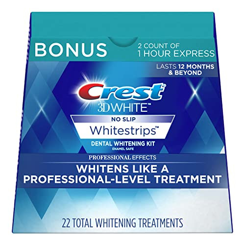 Crest 3D Whitestrips, Professional Effects, Teeth Whitening Strip Kit, 44 Strips (22 Count Pack) | Amazon (US)