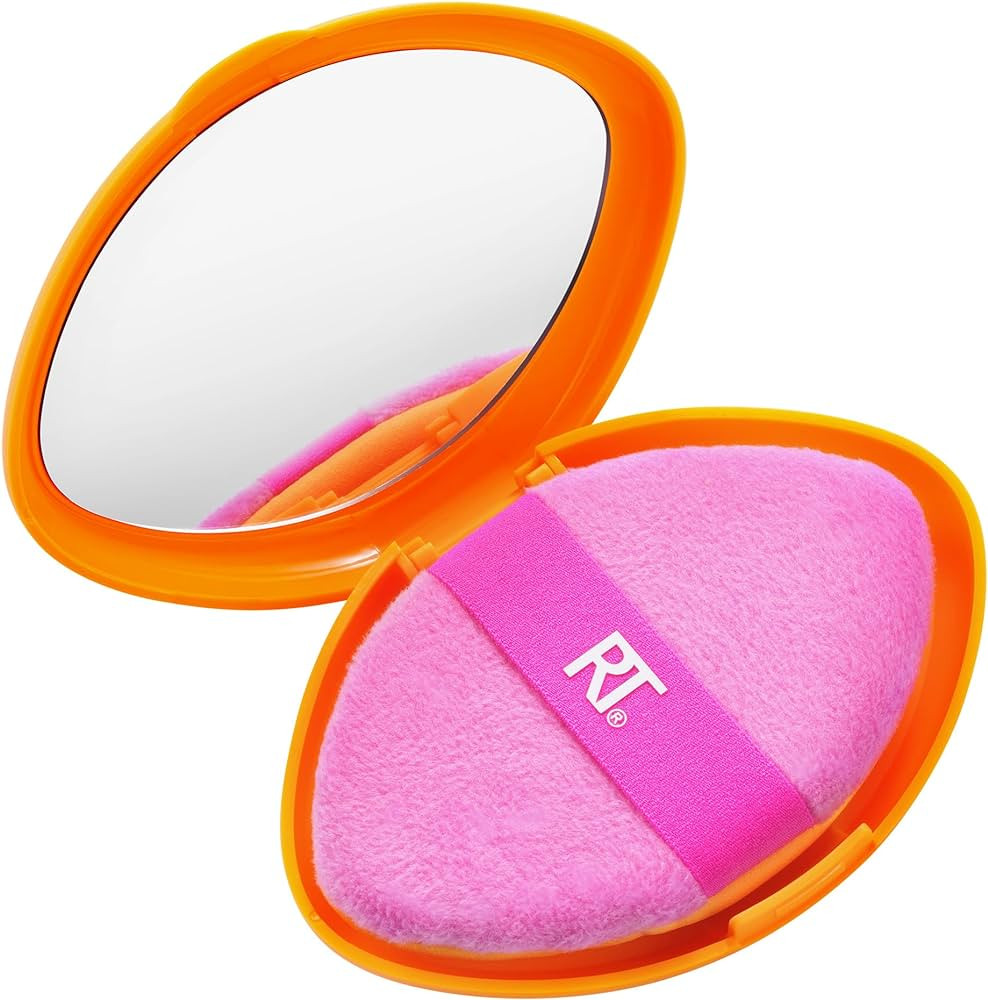 Real Techniques Miracle 2-In-1 Powder Puff + Travel Case, Dual-Sided Makeup Blending Puff, Elasti... | Amazon (UK)
