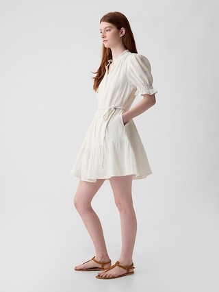 Crinkle Gauze Mini Dress | Gap (US)
