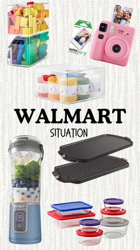 When in doubt- Walmart! I found so many great things to add to our summer adventures from Walmart. This personal smoothie maker is great for a quick snack or lunch on the go. Storage bins for all the things! This cute instead camera will be fun to capture memories and hang up the pictures around the house and cabin. Grill supplies and so much more! 

#LTKxWalmart #LTKFamily #LTKHome